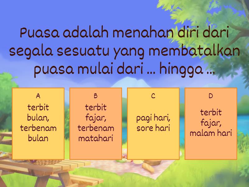 Puasa Wajib Dan Puasa Sunnah - Quiz