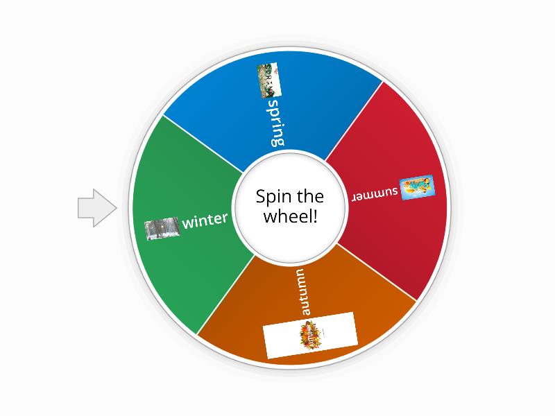 Unit 5 Weathers and seasons - Spin the wheel