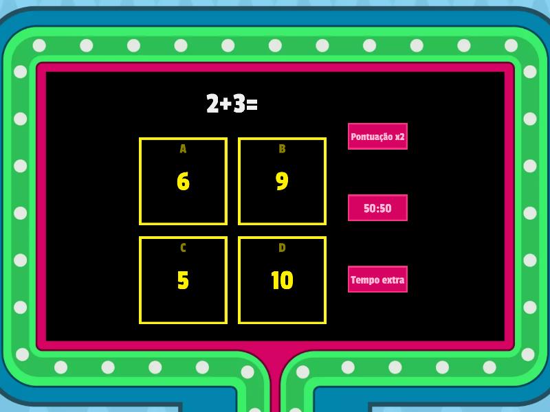 Atividade De Matemática - Game Show De TV