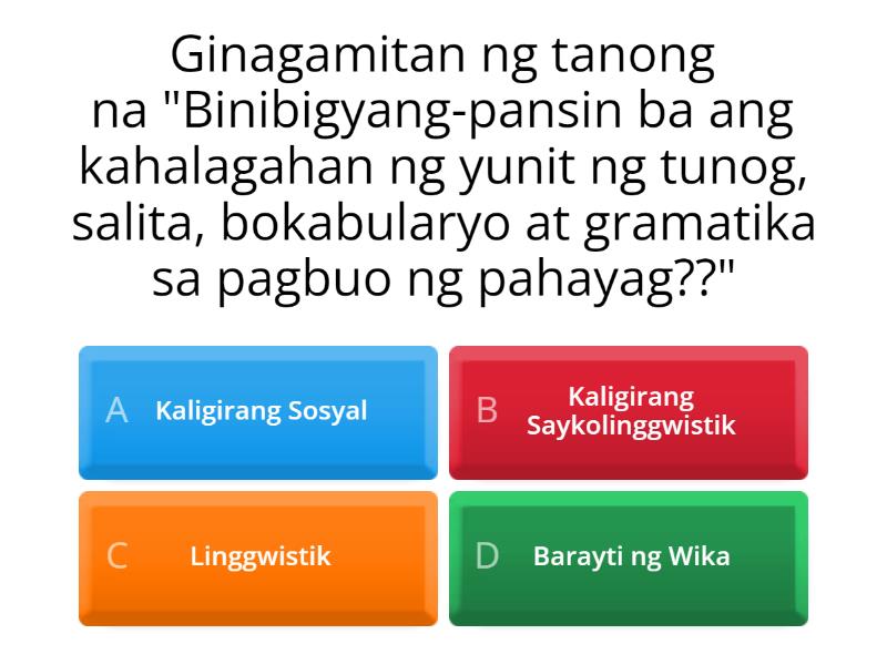 IN PAGTUTURO NG WIKA SEP.29.23 - Quiz