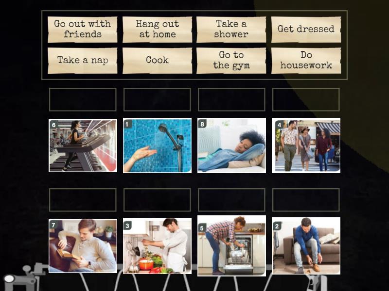 Routine Activities A1 - Une las parejas