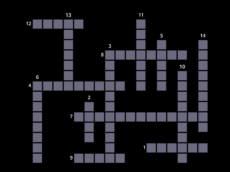 Unit 5B. Geographical features Crossword