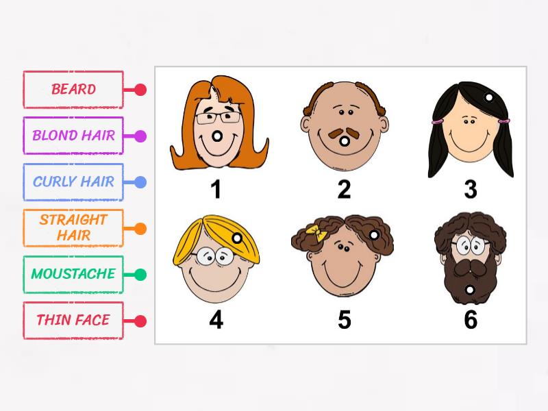DESCRIBHE FACE - Labelled diagram