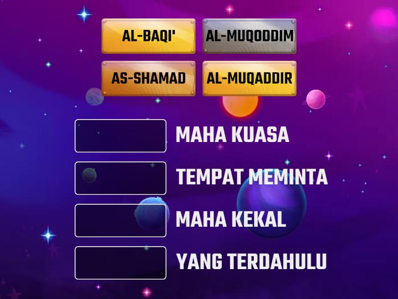 ASMAUL HUSNA KELAS 6 - Match up