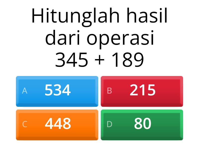 Soal Matematika - Quiz