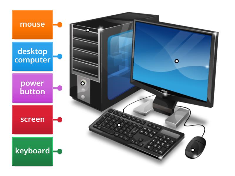 Computer Parts - Labelled diagram