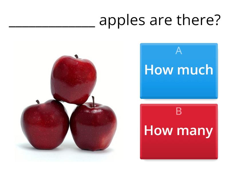 How much / How many - Quiz