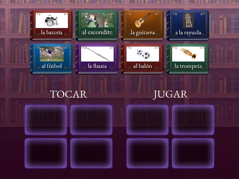Copy Of Tocar Vs Jugar Group Sort