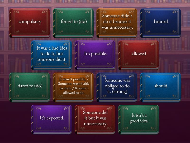 7 - VOCABULARY: MODAL VERBS AND RELATED PHRASES - Flip tiles