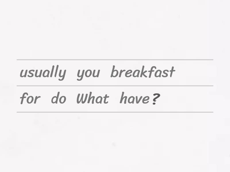 EF Questions - Unjumble