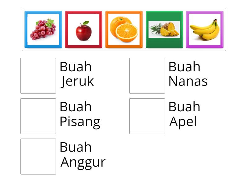 Menebak Nama Buah - Match Up