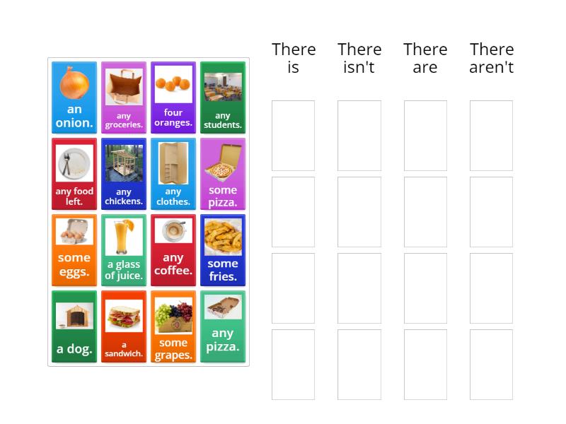 There Is or There Are - Group sort