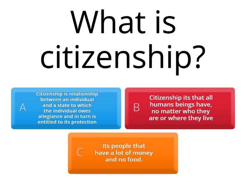 Citizenship And Universe - Quiz