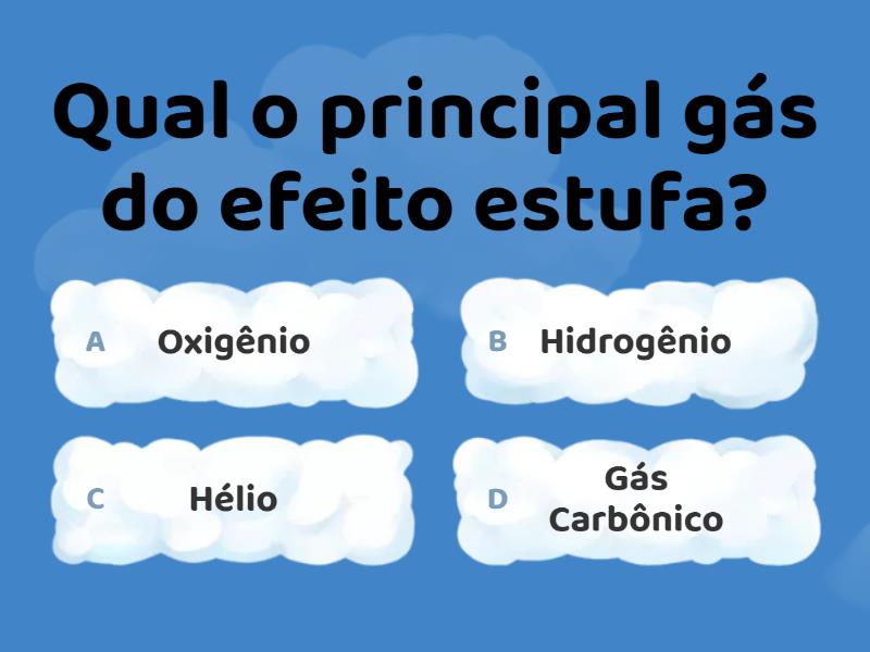 Efeito Estufa E Aquecimento Global - Quiz