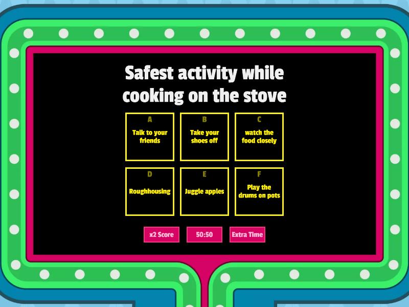 Kitchen Safety Quiz Gameshow quiz