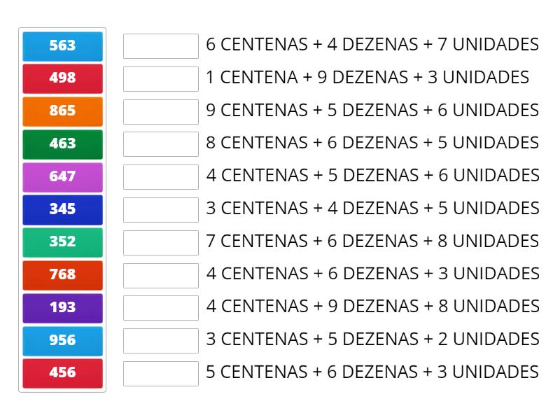 CENTENAS - COMPONDO E DECOMPONDO - Match up