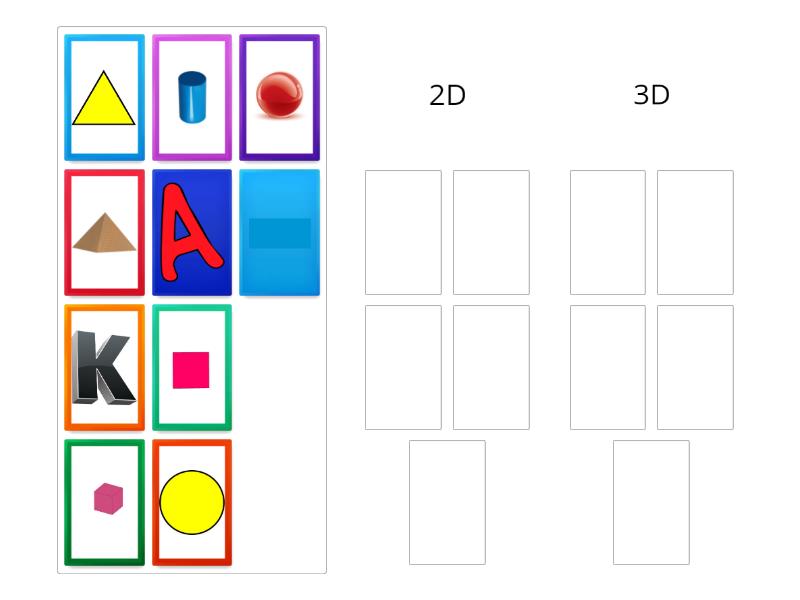 OBJEK 2D DAN OBJEK 3D - Group sort