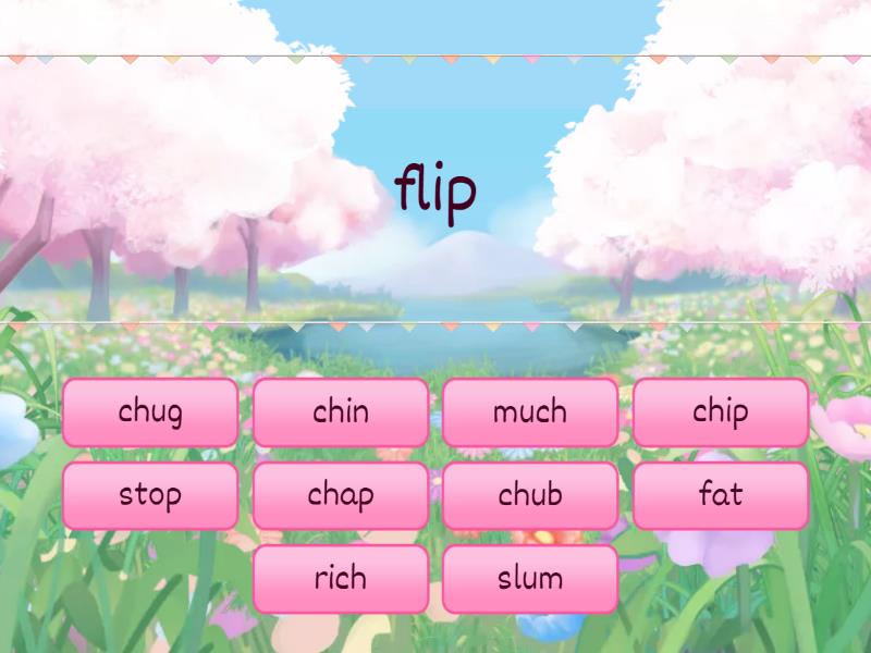 Digraph: ch Rhyme Sort - Find the match