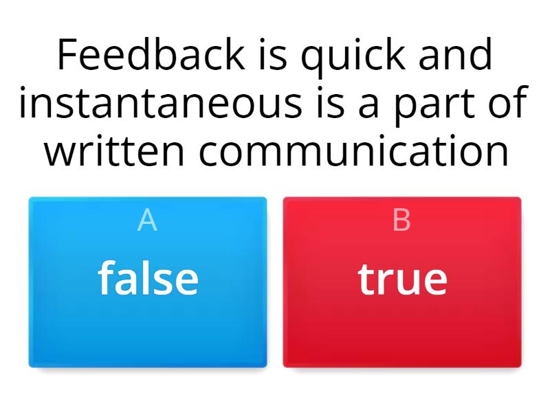 Verbal and write communication Quiz