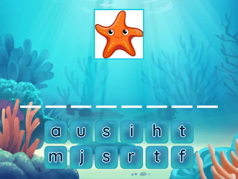 Spelling - The Rainbow Fish - part 1 - MEIE - Spell the word
