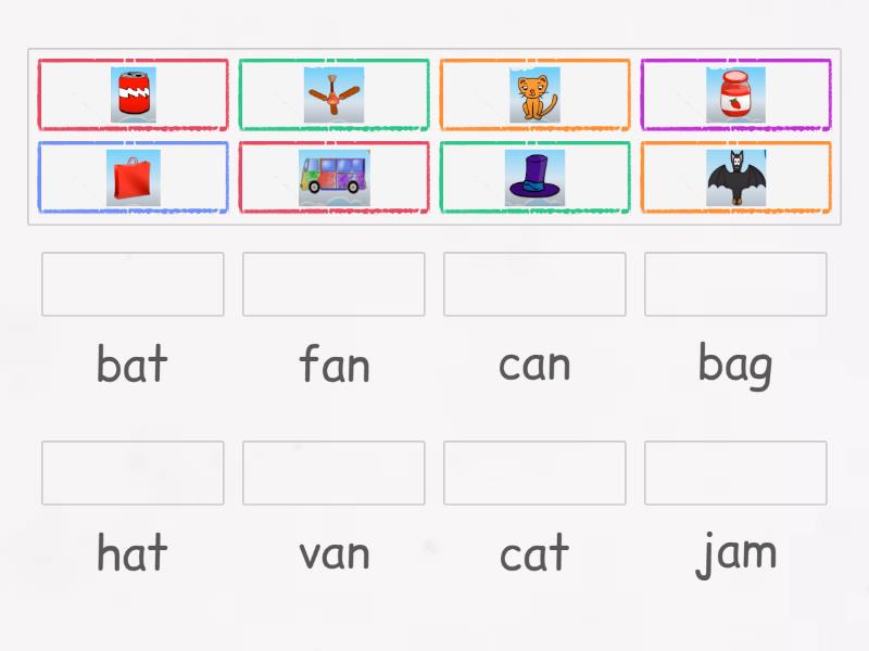 Short vowel a 4th graders - Match up