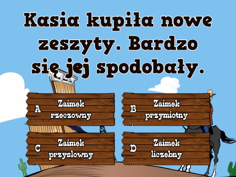 Podział Zaimków Kl. 6 - Test