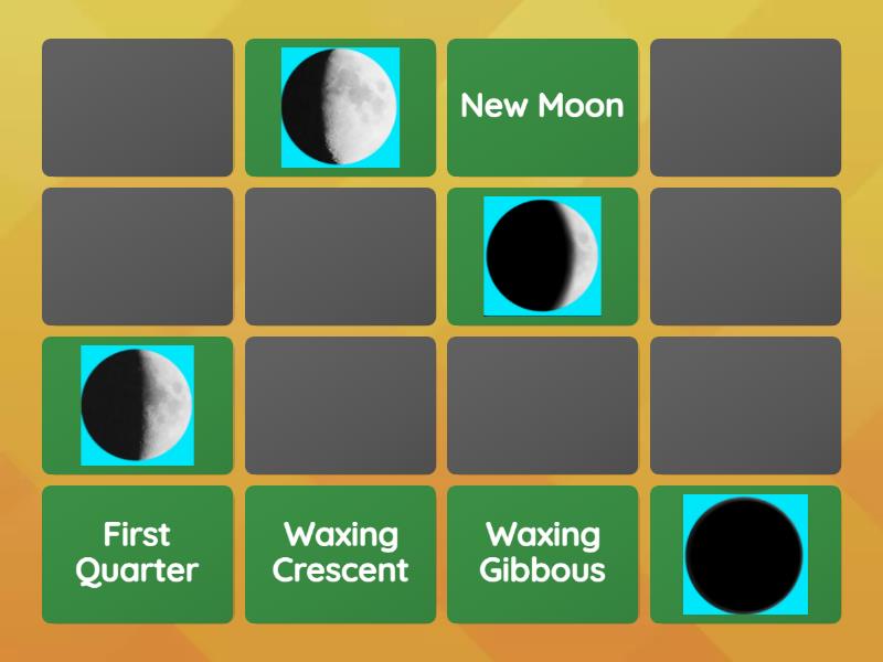 Moon Phases Matching - Matching pairs