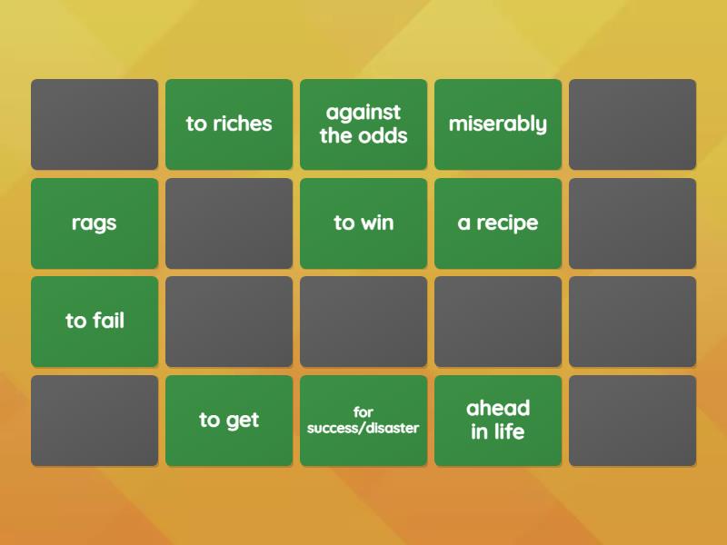 Success extra practice - Matching pairs