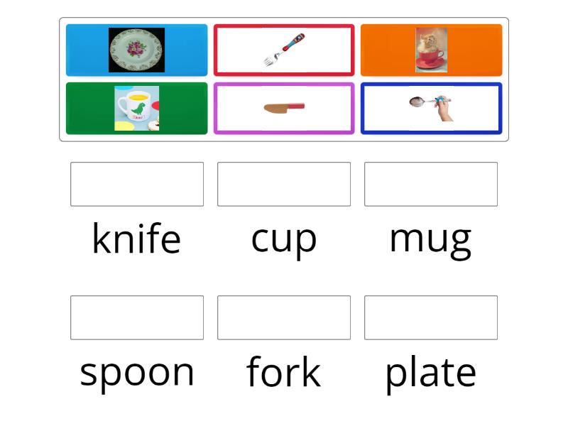 Kitchen items - Match up
