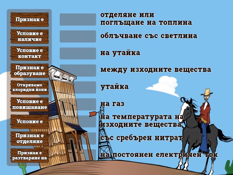Условия и признаци за протичане на химичните реакции, ЧП, 6.клас - Мач