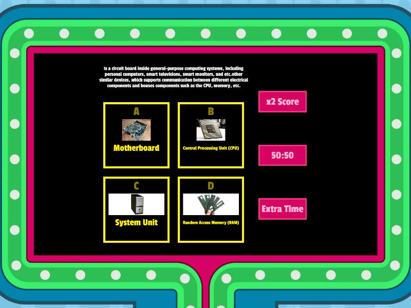 Basic Computer Parts Quiz - Gameshow Quiz