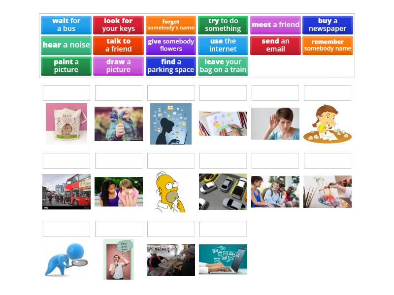 Unit 5A - verb phrases - Match up