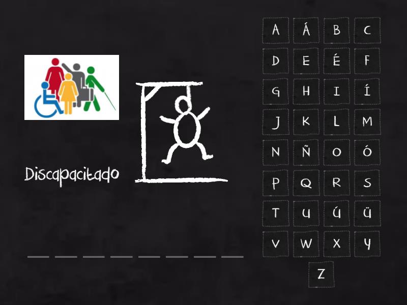 Disability vocabulary - Hangman