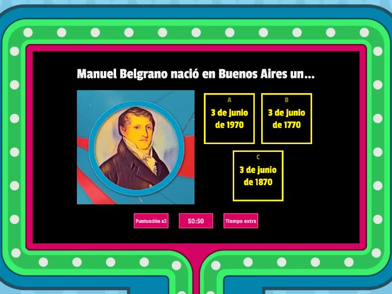 Conociendo A Manuel Belgrano - Gameshow Quiz