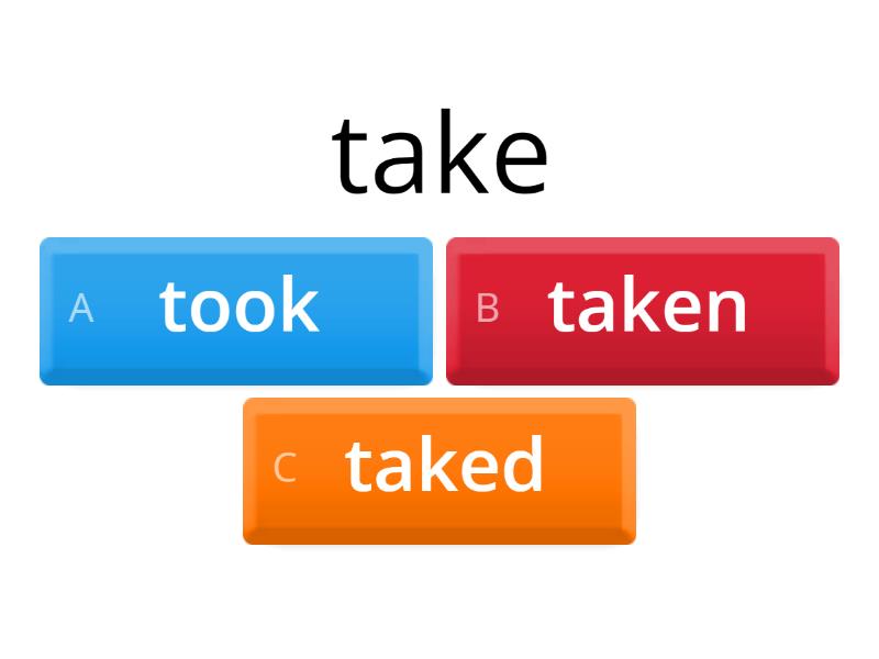 choose the correct past form of Past simple Вікторина