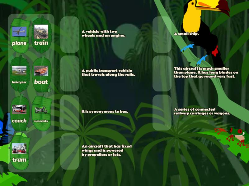 Means of transport - Match up