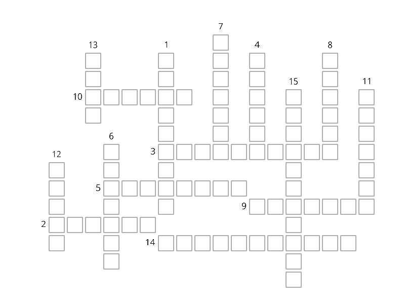 La gestion des stocks Crossword
