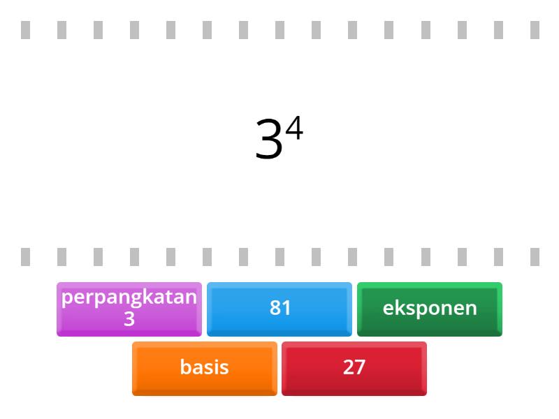 Bilangan Berpangkat - Find the match