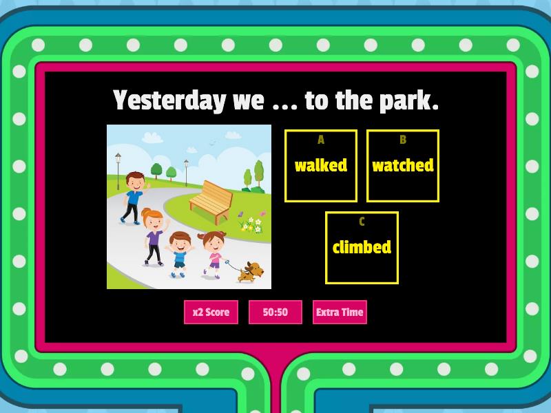 past-simple-regular-verbs-gameshow-quiz