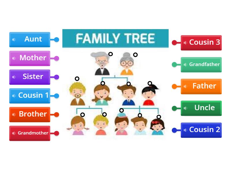 Family Tree - Labelled diagram