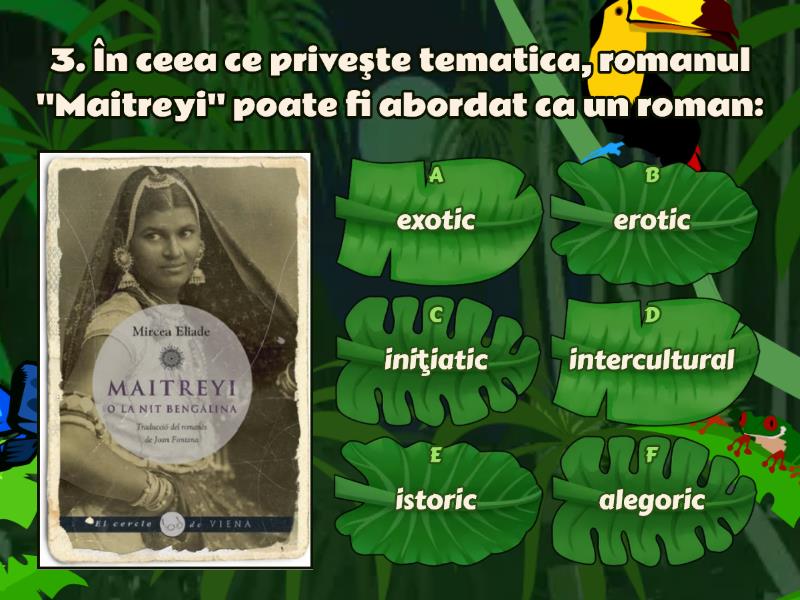 MAITREYI, De Mircea Eliade - Quiz