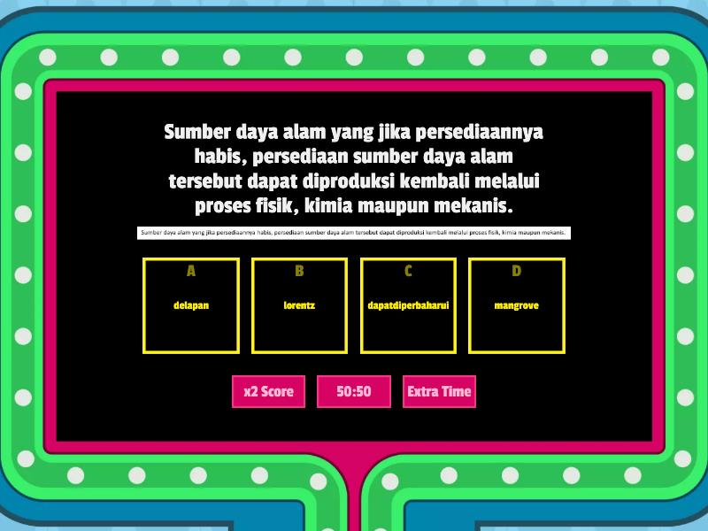 SUMBER DAYA DI INDONESIA - Gameshow Quiz