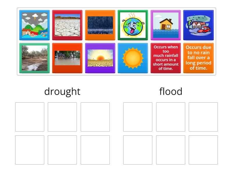 Drought Or Flood Sort Group Sort