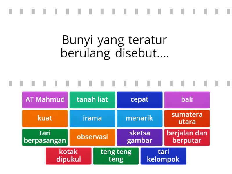 Latihan Soal SBdP Kelas 2 Tema 7 - Find The Match