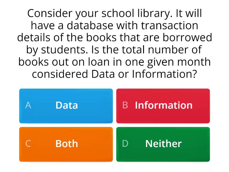 Database 101 - Quiz