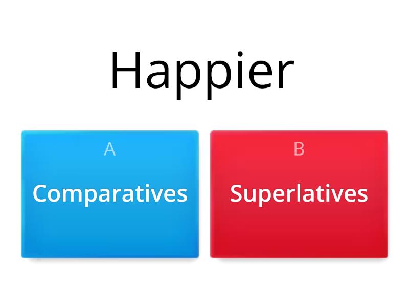 Comparatives And Superlatives - Quiz