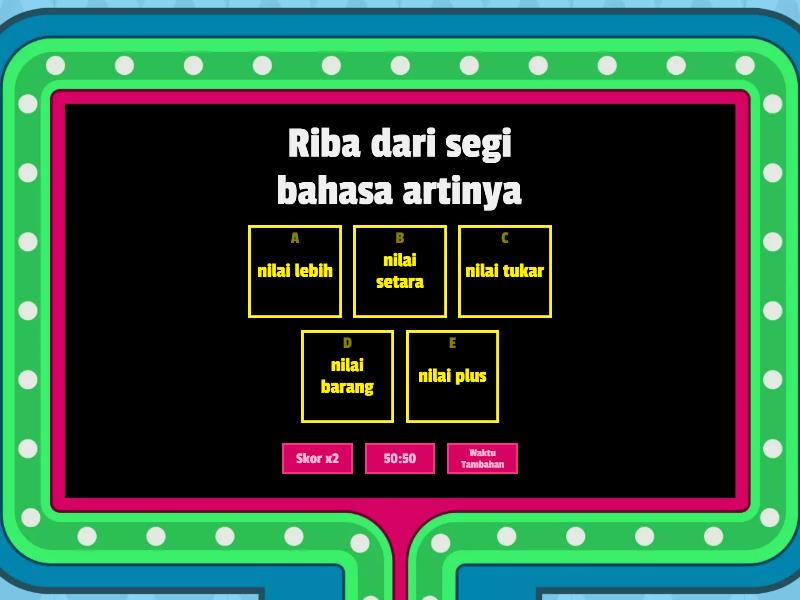 Quis Asikk Belajar Fiqih - Gameshow Quiz