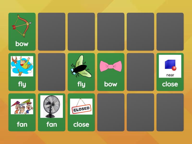 ACTIVITY FOR GRADE 3 - Matching pairs