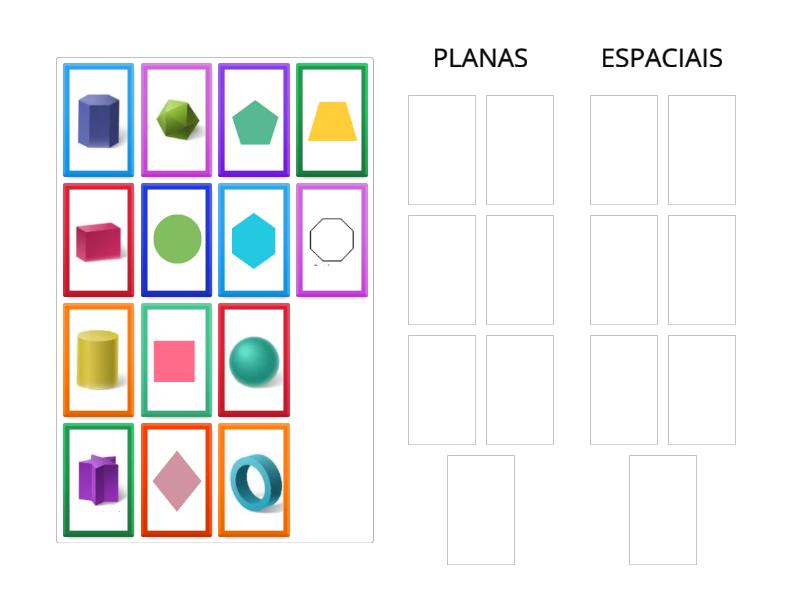 FIGURAS PLANAS E ESPACIAIS - Group Sort