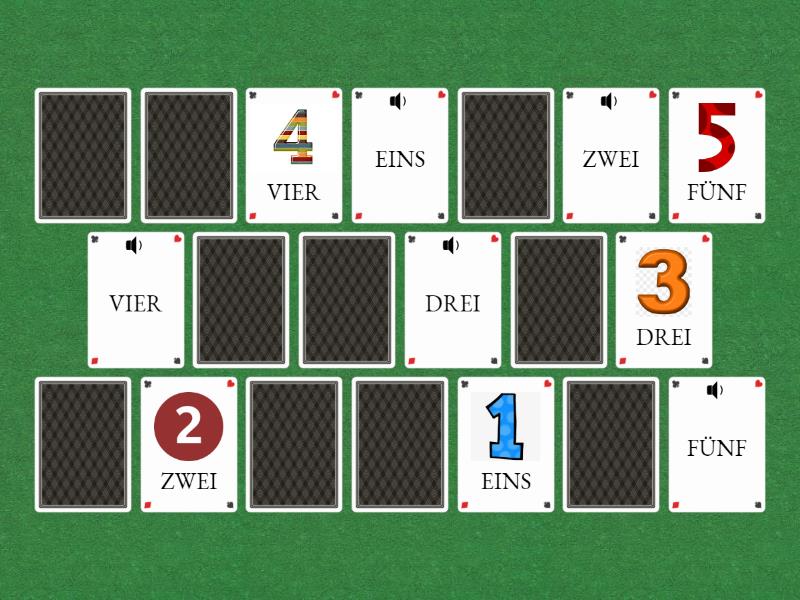  MEMORY - ZAHLEN - Matching pairs 
